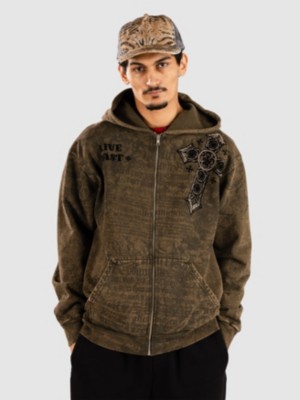 Affliction Crossed Zip Hoodie - buy now | ID-770014
